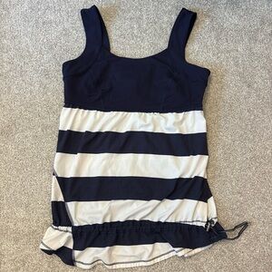 Lululemon navy striped tank